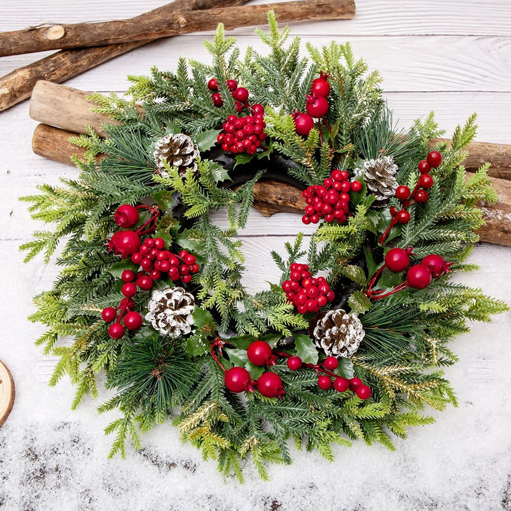 Christmas wreath ornaments props decoration