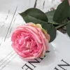Luxe Real Touch Moisture Blush 9cm Austin Rose Artificial Stem Flower