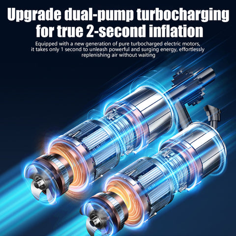 Air pump with built-in LED torch light