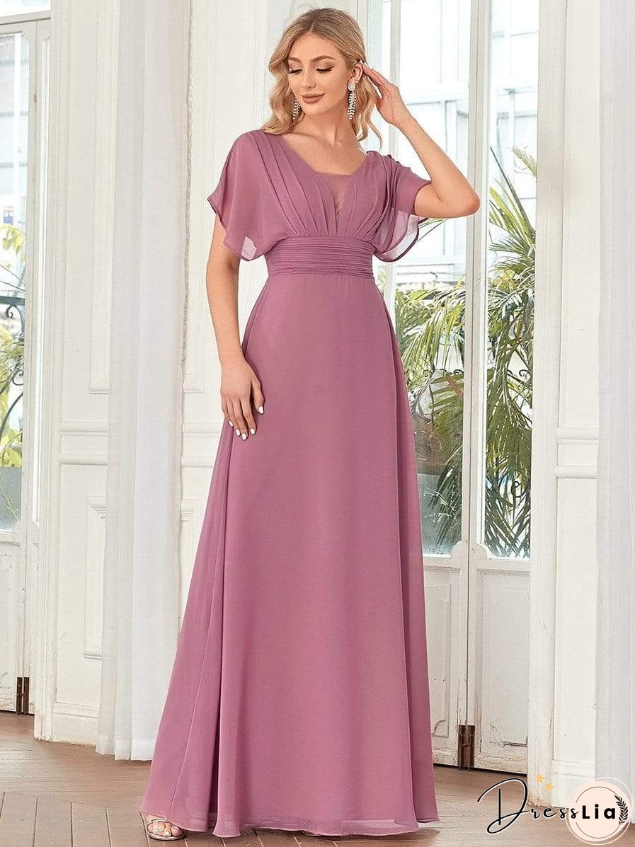 Flowy V-Neck Maxi Dress for Women