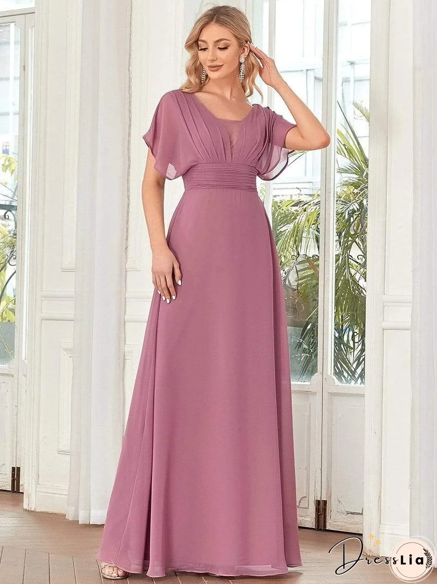 Flowy V-Neck Maxi Dress for Women