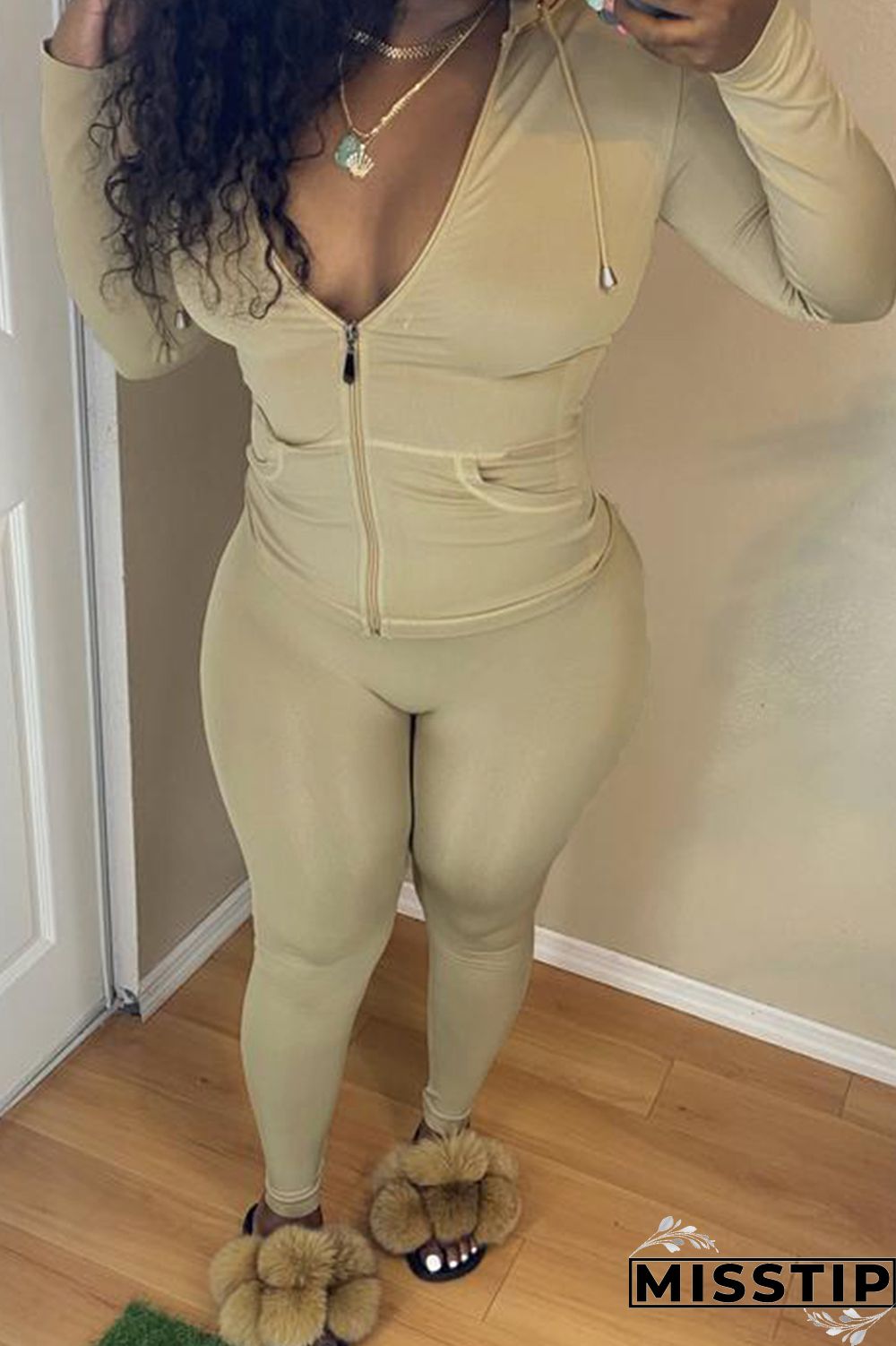 Black Fashion Casual Solid Basic Hooded Collar Long Sleeve Two Pieces