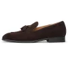 Handmade Fashion Men Tassel Suede Leather Boat Dress Shoes