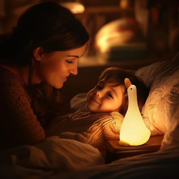 Uplooking Duck Silicone LED Night Lamp-Baby Gifts For Girls