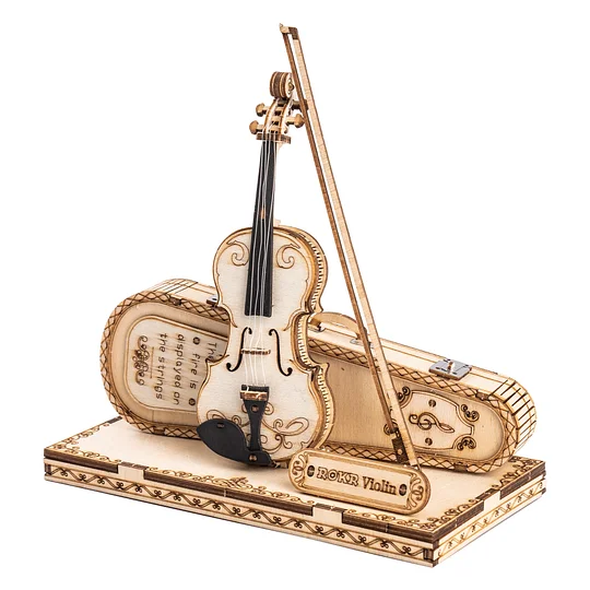 ROKR Violin Capriccio Model 3D Wooden Puzzle TG604K | Robotime Canada