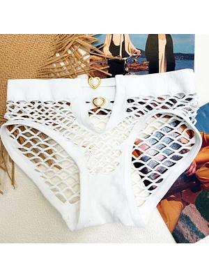 Mesh Cotton File Medium Waist Underwear