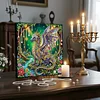 DIY Pearl Painting Forest Dragon with Frame for Home Wall Decor(25x25cm)