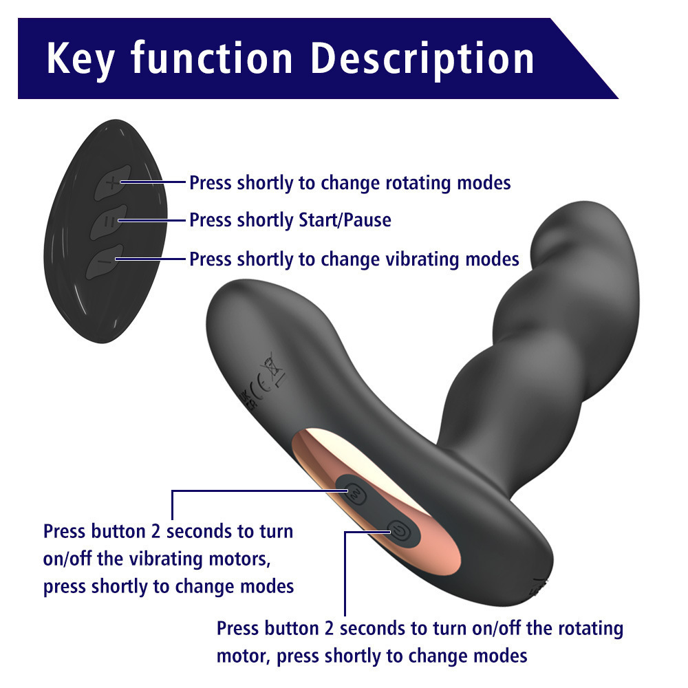 Advanced 2-in-1 Prostate Massager with Remote Control