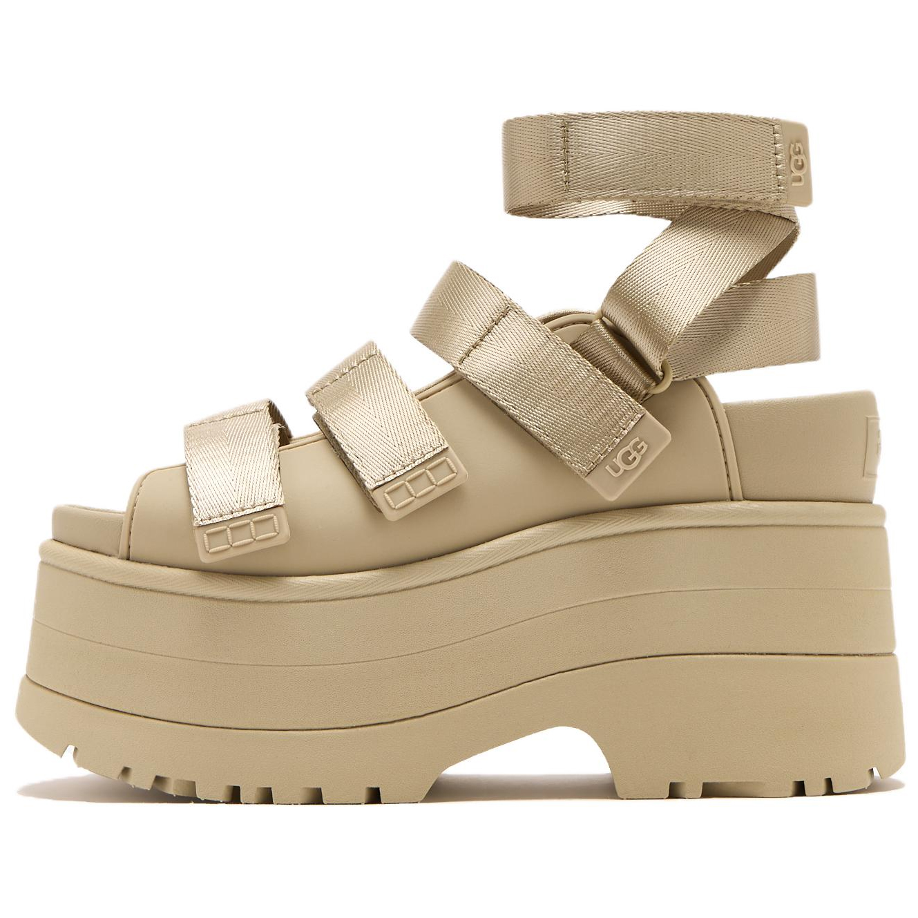 UGG GoldenRise Platform Sandals Mustard Seed Women's