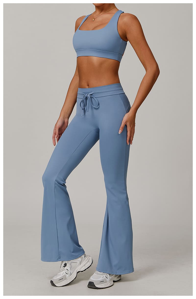 Gym Workout Women Athletic Blue Full