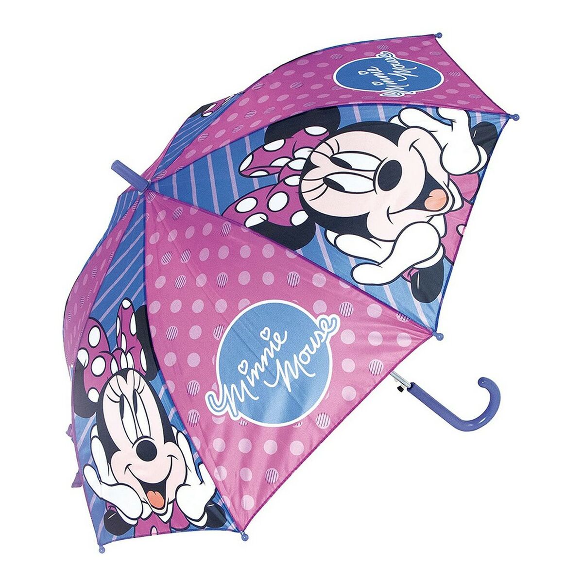 Automatic Umbrella Minnie Mouse Lucky Blue Pink (&Oslash; 84 cm)