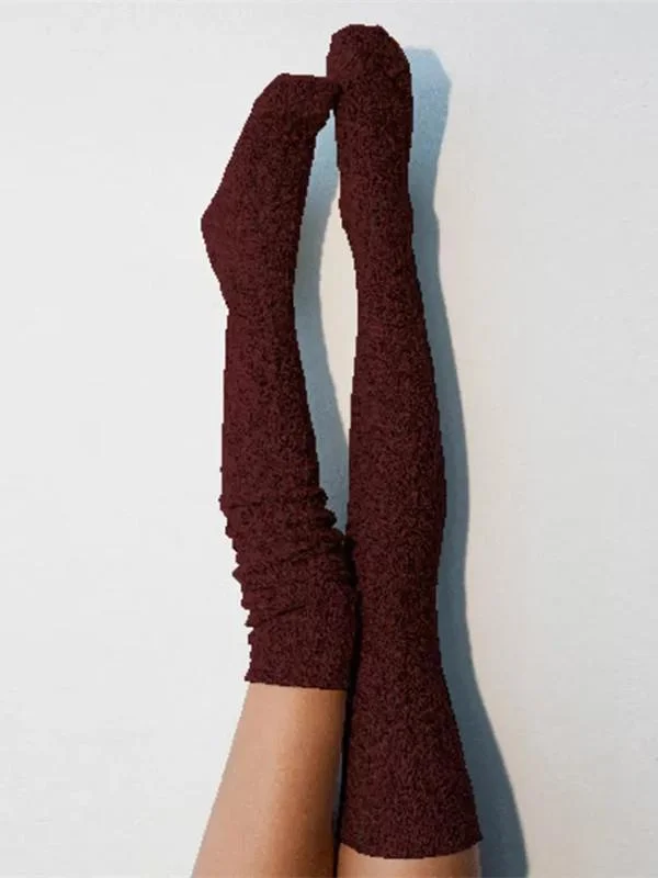 Knitted Over Knee Long Thigh High Socks