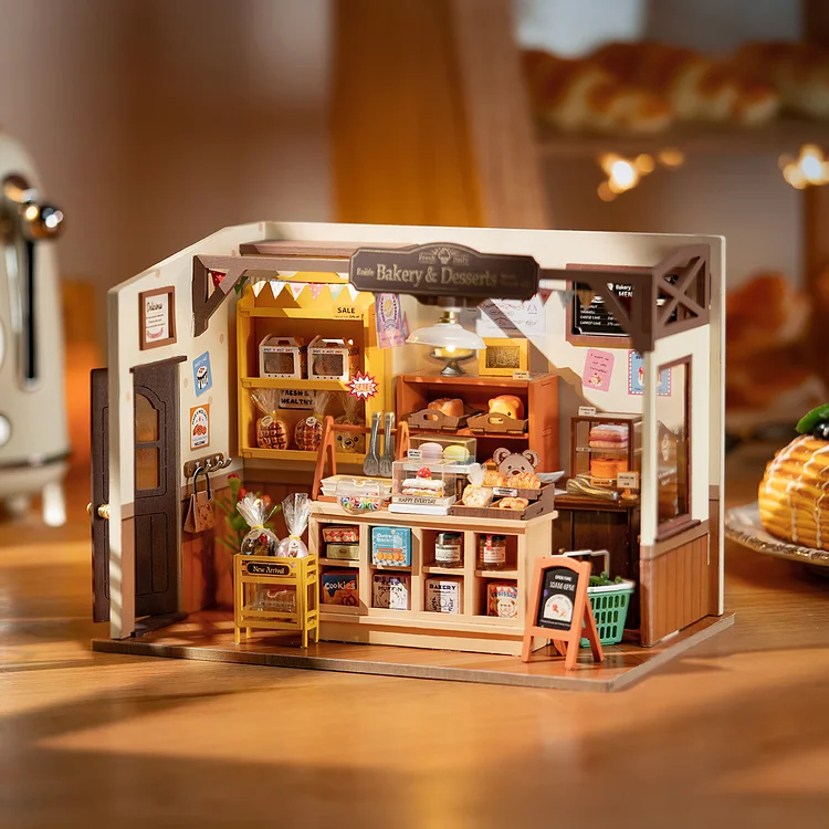 Rolife Becka's Baking House DIY Miniature House Kit DG161 | Robotime Online