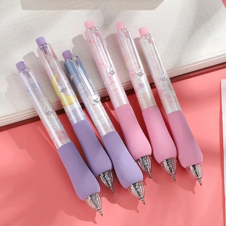  Cute Kawaii Cartoon Obese Rabbit Shape Gel Ink Pens