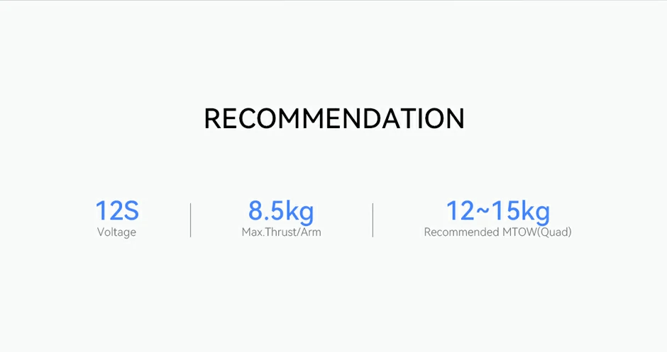 VL5009 VTOL Propulsion System for 12~15kg Recommended MTOW Quad