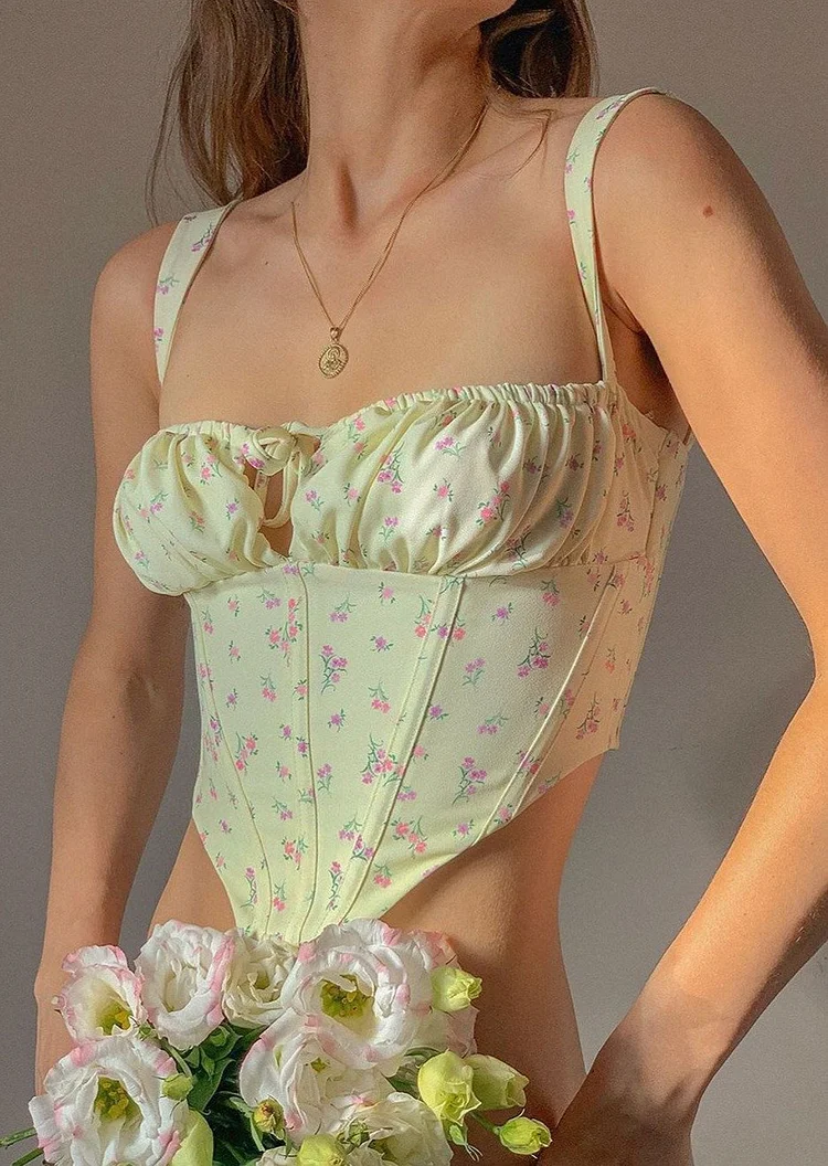 Floral Corset August Lemonade August Lemonade