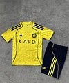 2025-2026 Kids Al-Nassr FC Home Football Shirt 1:1 Thai Quality