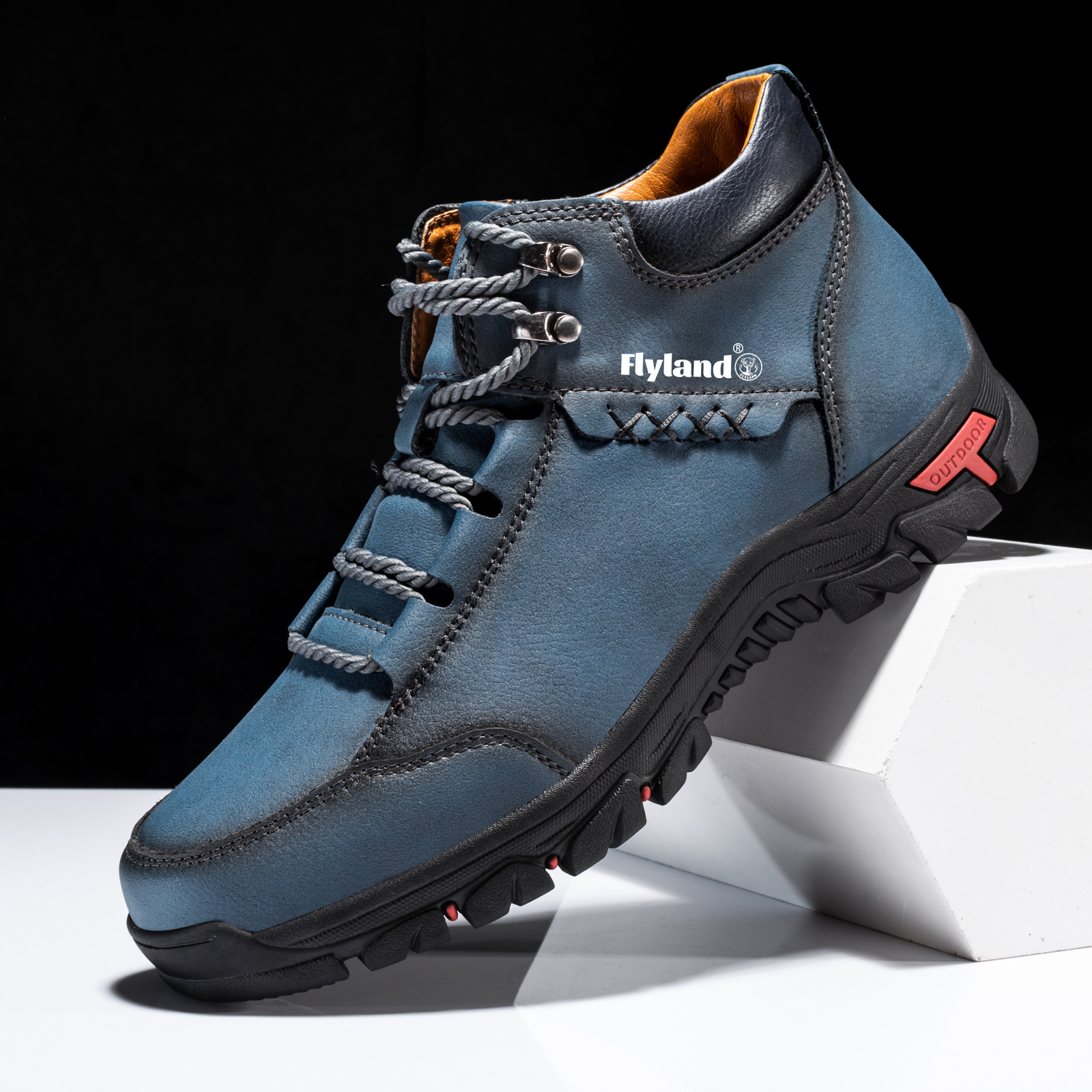 Arkget Shoes | Men's Leather Comfortable Latex Insoles Outdoor Ankle Boots