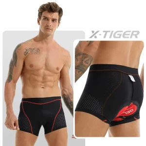 Men's Cycling Shorts Breathable Mesh Cycling Gel Pad Shockproof Underwear Gel Pad Shockproof