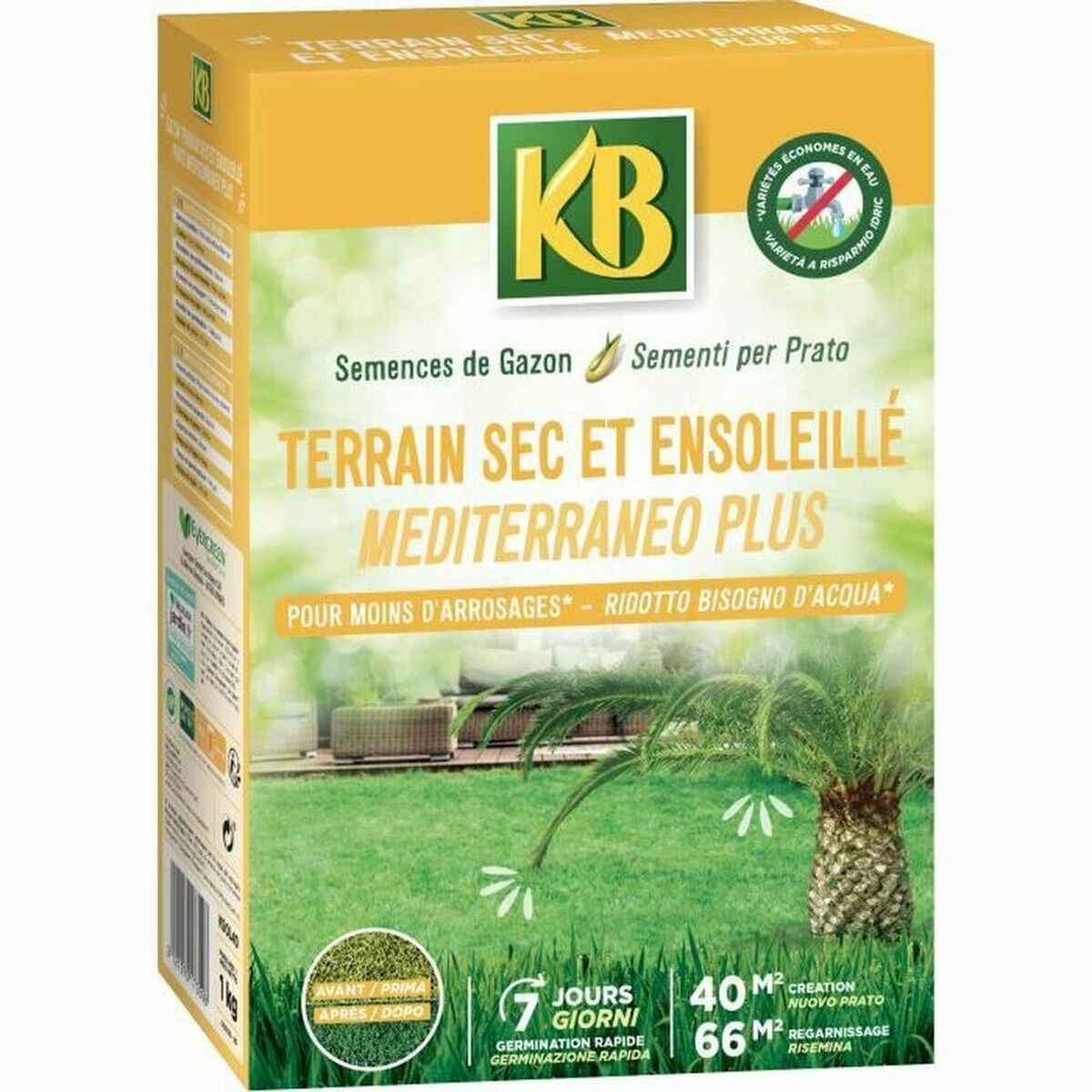 Seeds KB Grass Mediterranean 1 kg 40 m&sup2;