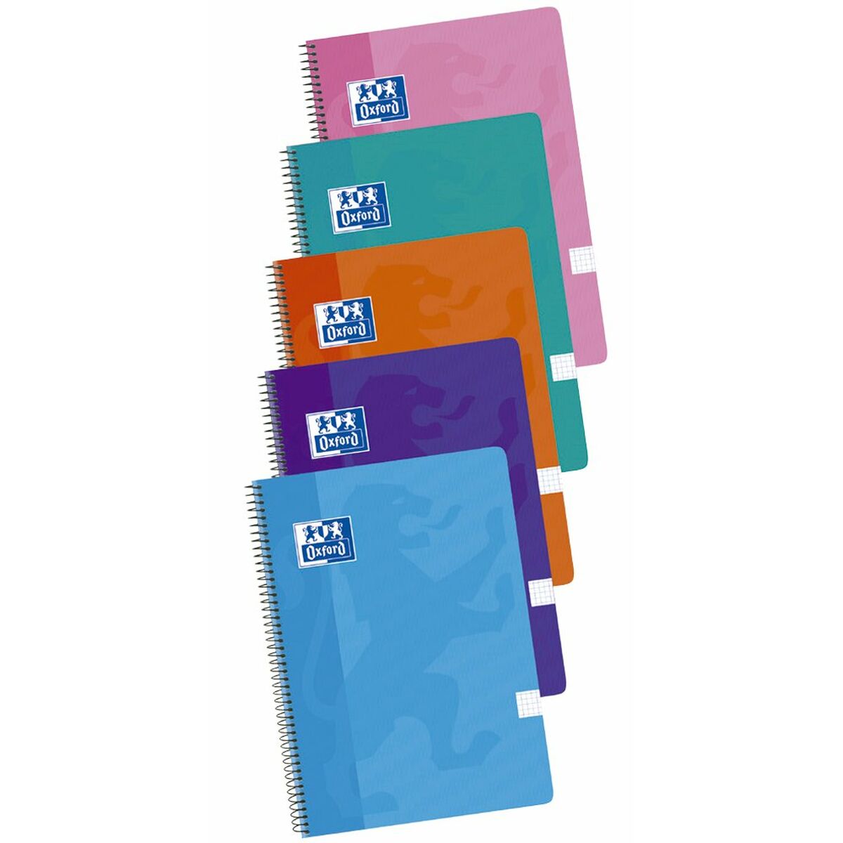 Notebook Oxford Multicolour Din A4 80 Sheets 21,5 x 31,5 cm 5 Pieces