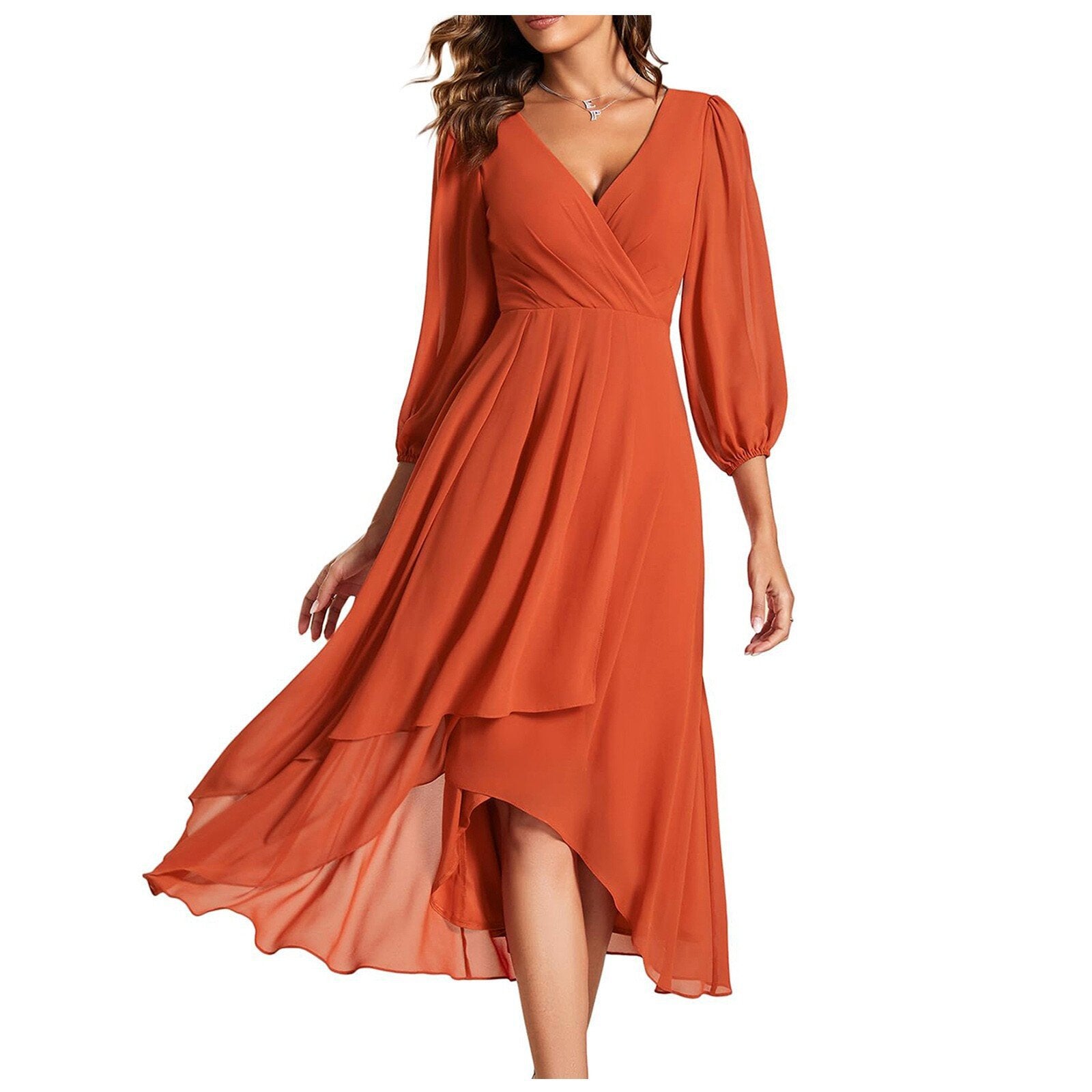 Robe Élégante à Col V