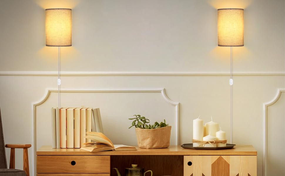 Wall Lamps with plug in cord