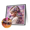 Diamond Painting-DIY Full Round Drill Girl