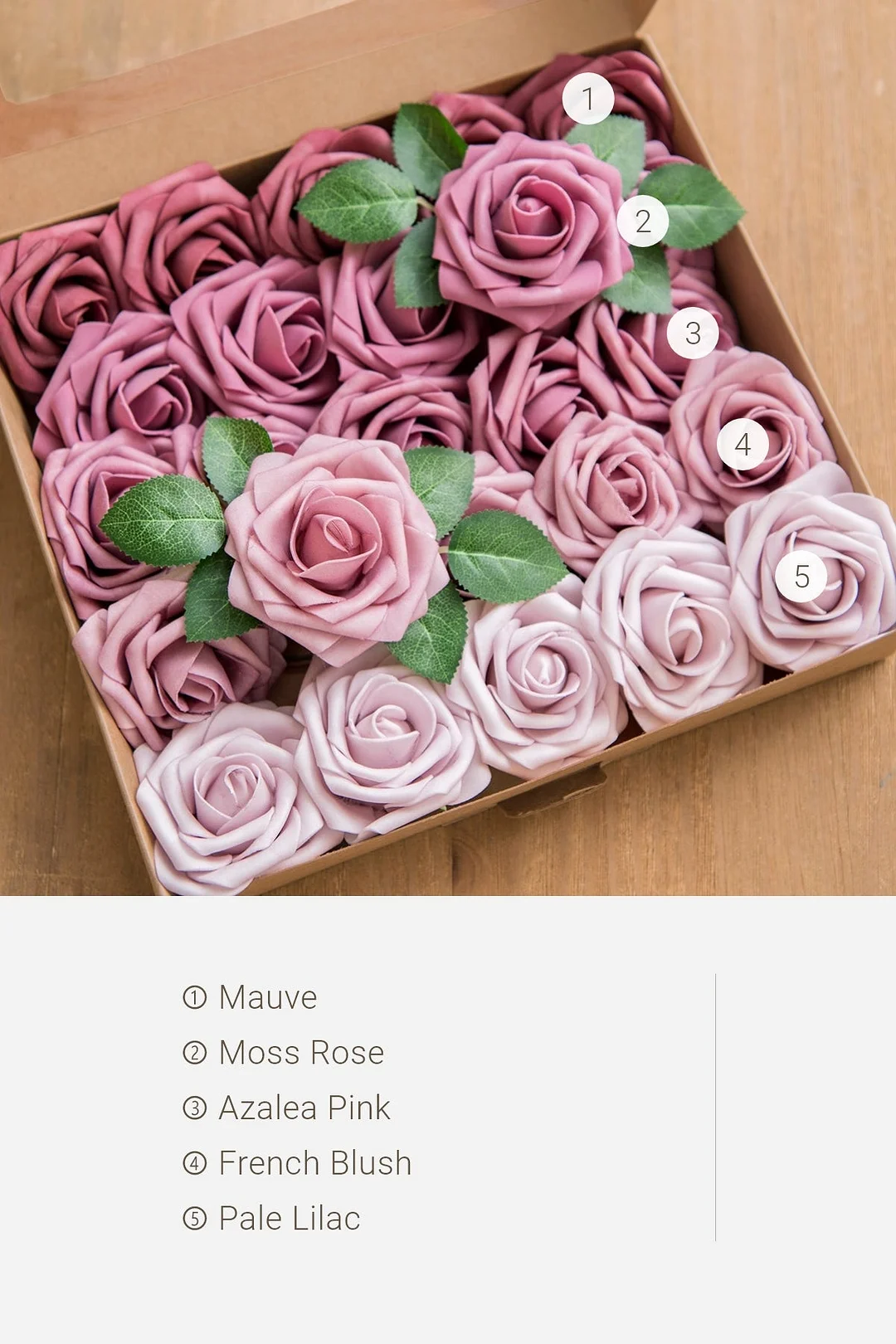 3" Foam Rose with Stem - 56 Colors