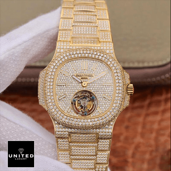 Patek Philippe 5711 Tourbillion Diamond Dial Replica fornt view