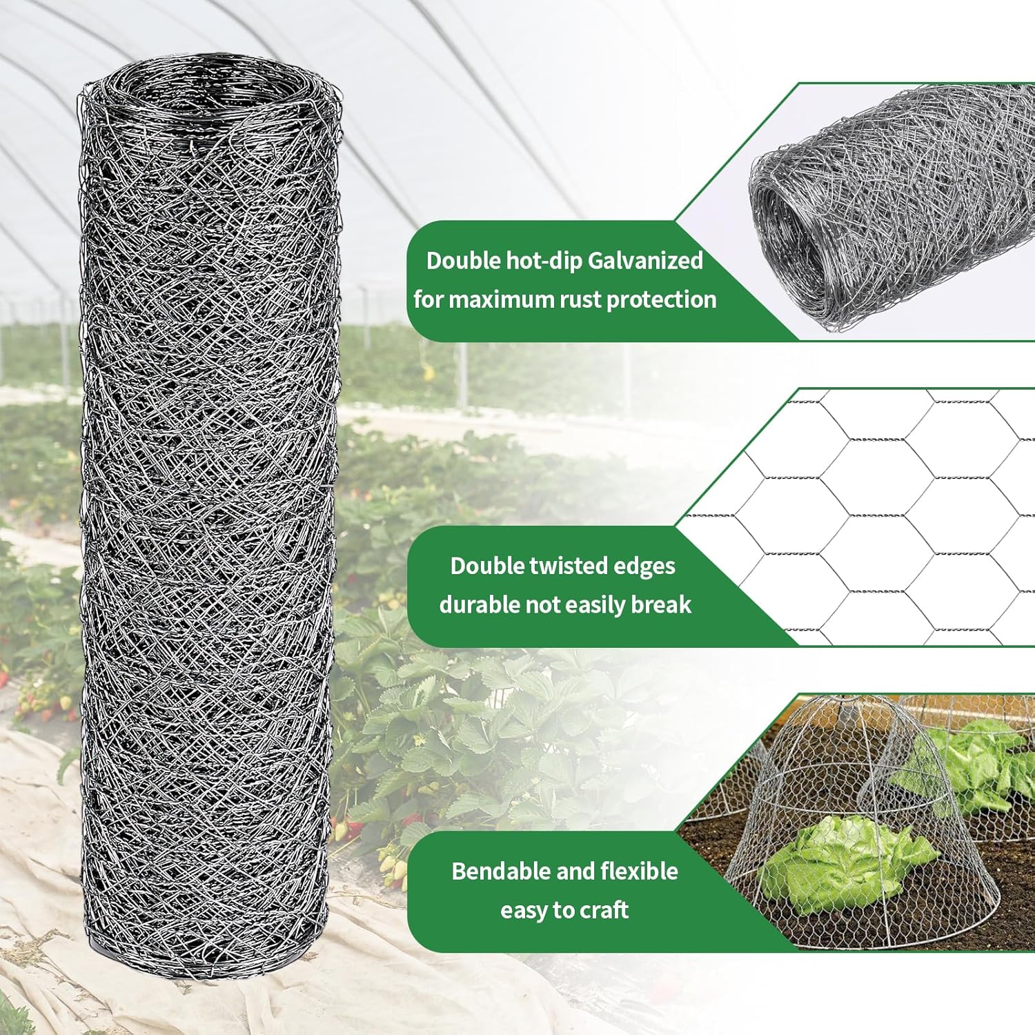 DIY Chicken Wire Fencing, Poultry Garden Fencing Barrier E3bad14a4a324794ddaba84737bccc3d