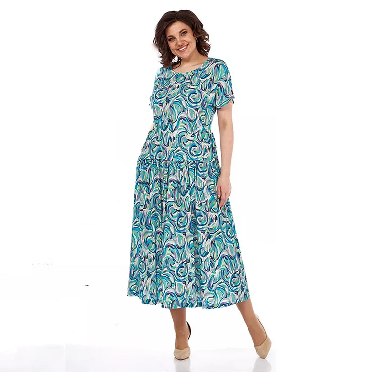 🎉Summer Patterned Chiffon Dress