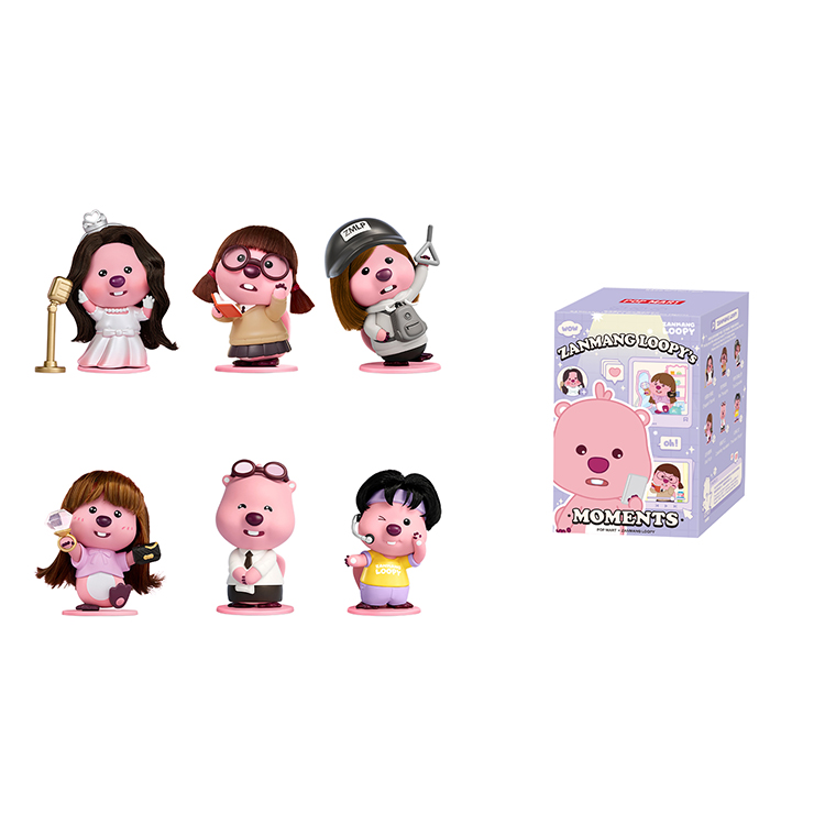 POP MART Zanmang Loopy's Circle Of Friends Performs Me Blind Box Products Single Mystery Box/Full Box 6 Pcs