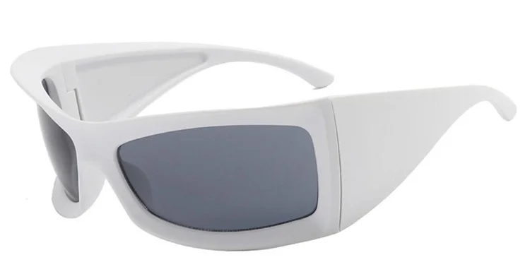 NEW Oversized Wrap Around Sunglasses Women Men Brand Design Big Rectangle Y2K Sun Glasses Windproof Sports UV400 Black Goggles