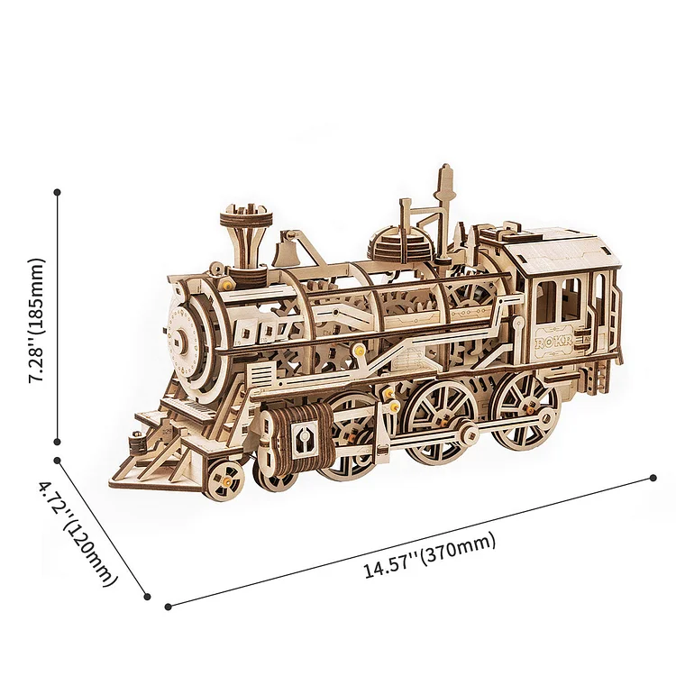 ROKR Locomotive Mechanical Train 3D Wooden Puzzle
