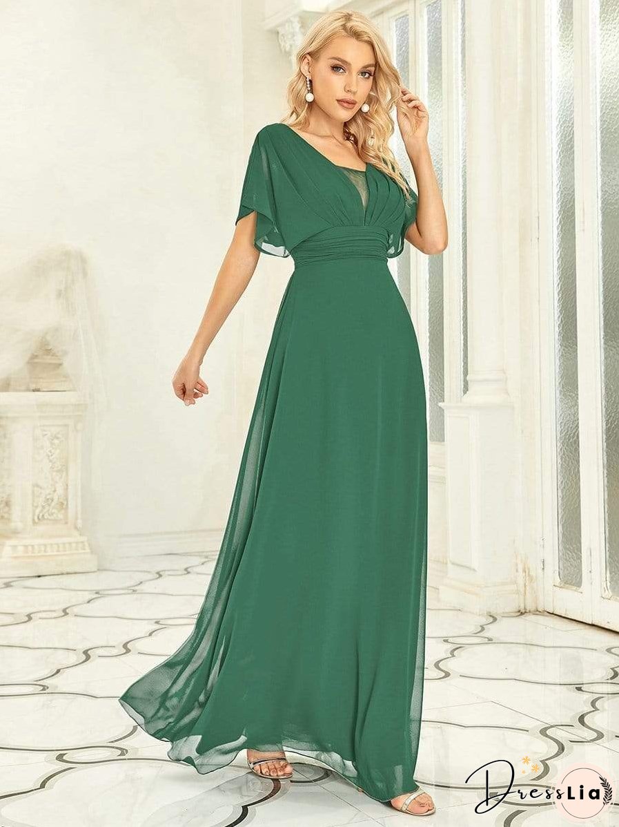 Flowy V-Neck Maxi Dress for Women