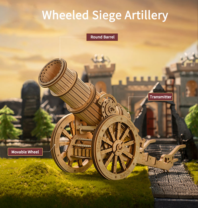 Wooden Wheeled Siege Artillery KW801 8