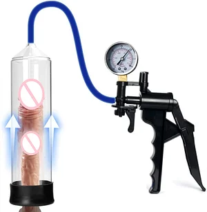 Penis Vacuum Pump With Magnifier Manual Penis Enlargement Pump With Pistol Grip