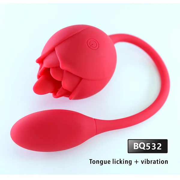 App Remote Control Adult Sex Toys Female Masturbator Rose Tongue Licking Sucking Vibrating Egg Skipping