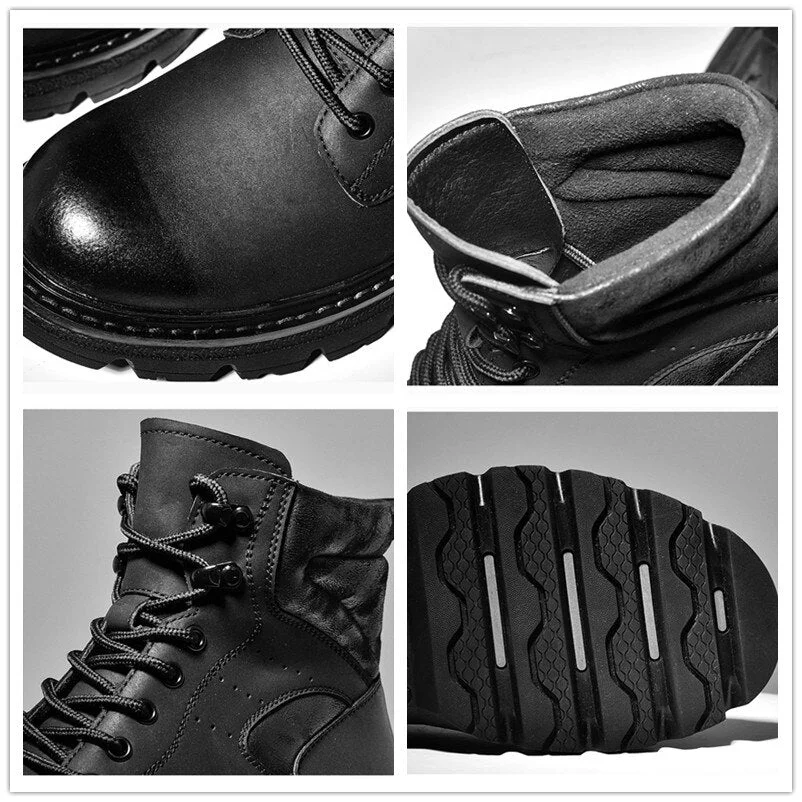 Mens Genuine Leather Casual Shoes Male New Fashion Lace-up Footwear Comfy Outdoor Walk Men Shoes 2021 Brand Office Shoes for Man