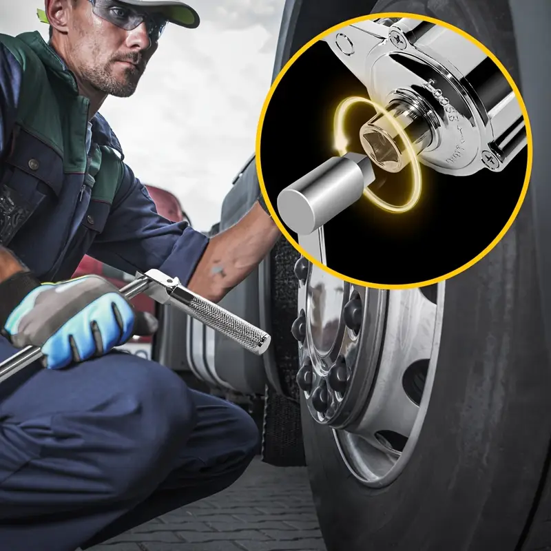  扭力扳手重型加长扳手套装，配有 17mm、19mm 和 21mm 套筒，用于松开汽车轮胎，适用于拆卸器 1、2、1、20，省力扳手，男士生日礼物，丈夫情人节礼物。产品详情 8