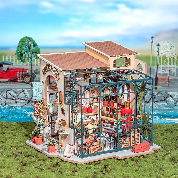 Rolife Emily's Flower Shop Miniature House DG145 | Robotime Online