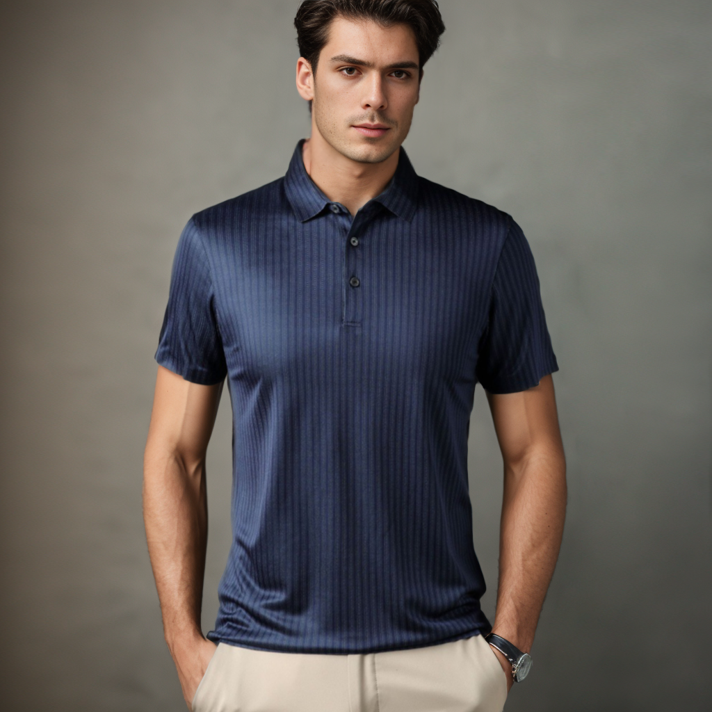 No-Iron Wrinkle-Free Men's Short Sleeves Silk Shirts REAL SILK LIFE