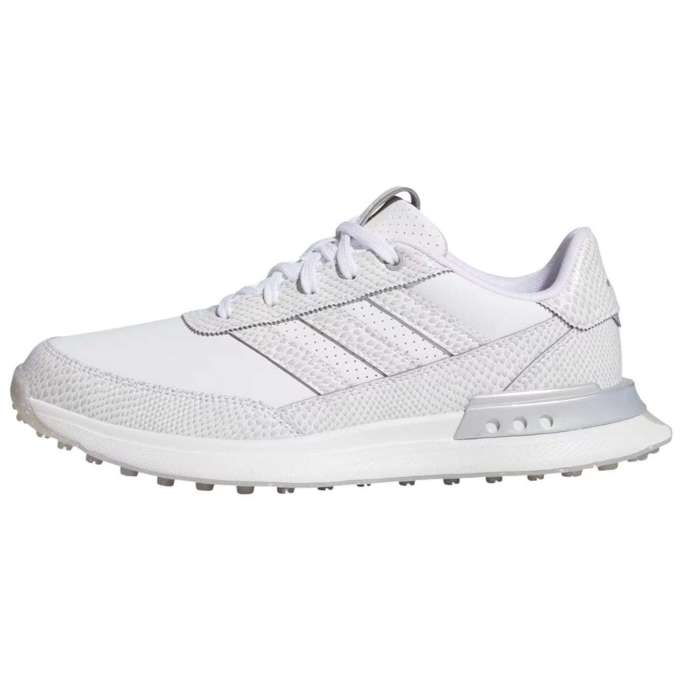 Adidas S2G 24 Leather Spikeless Golf Cloud White Silver Metallic Women's