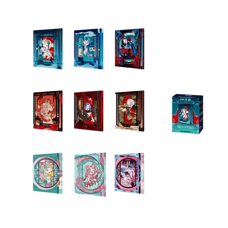POP MART POP MART Skullpanda The Mirage Series The Puppetry Figures Art Collection Cards