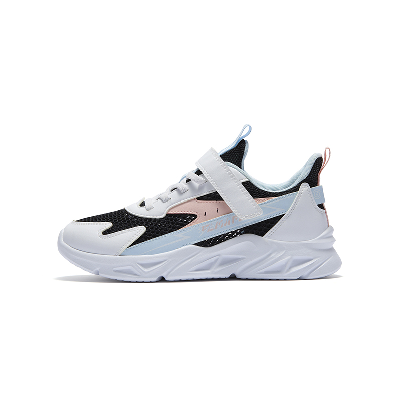 361°KIDS Anti-Slip And Wear-Resistant Breathable Low-Top Kids' Running Shoes White Black Blue Teenagers
