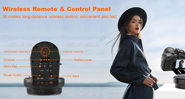 motorized panoramic tripod head