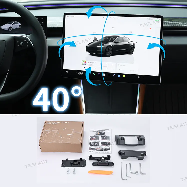 Model 3 Highland/Model Y Juniper Screen Swiveling Mount Kit 3.0 For Tesla Model 3/Y (Keep Original Height)