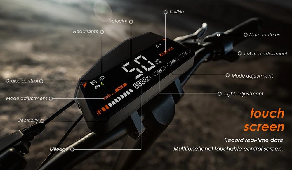 Kukirin G3 Scooter électrique 1200W moteur arrière 50 km/h vitesse maximale 52V 18Ah batterie au Lithium 70km d'autonomie frein à disque 120kg charge