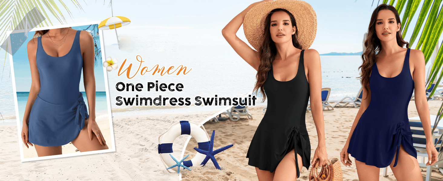 ✨2025 SALE 49% OFF - Women's Tummy Control One Piece Swimsuit With Skirt